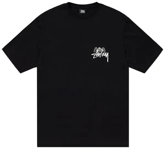 Camiseta Stussy Black Pool Angel