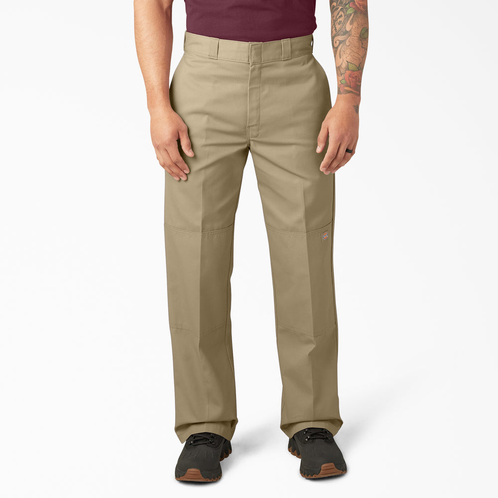 DOUBLE KNEE TWILL WORK PANT LOOSE FIT - B KHAKI
