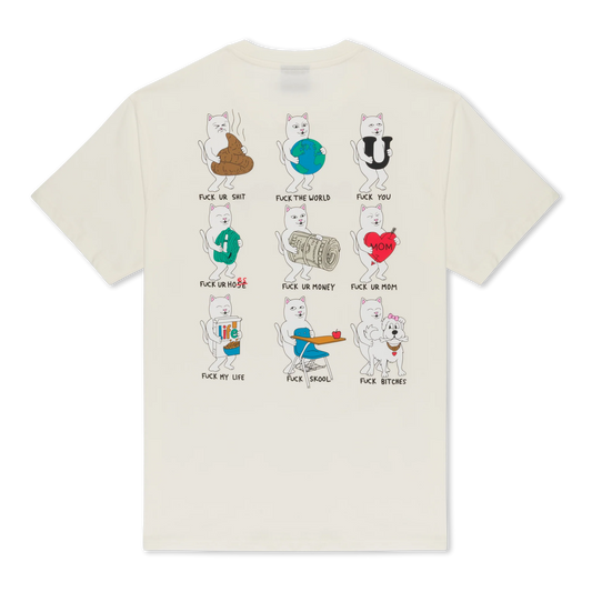 FUCK EVERYTHING TEE (BONE)