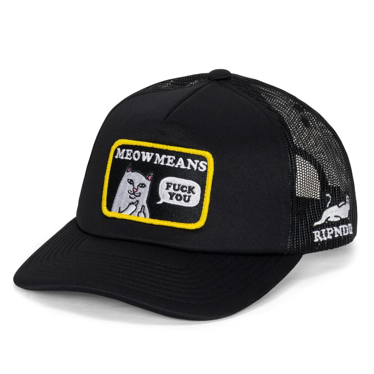 MEOW MEOW TRUCKER HAT (BLACK)