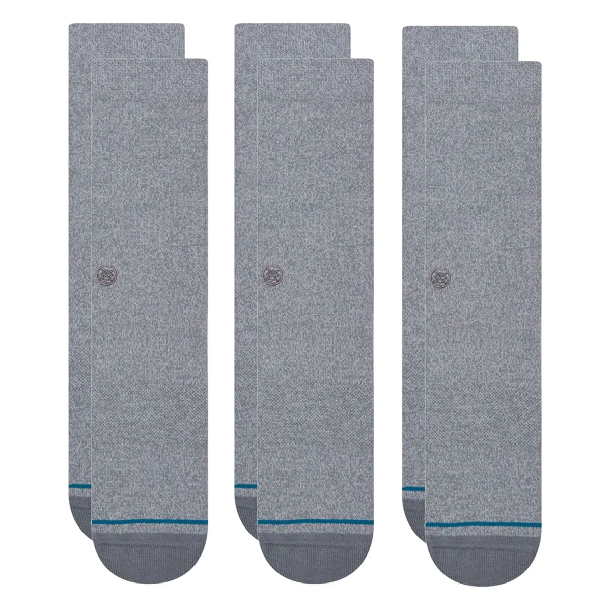 ICON 3 PACK GREY HEATHER STANCE