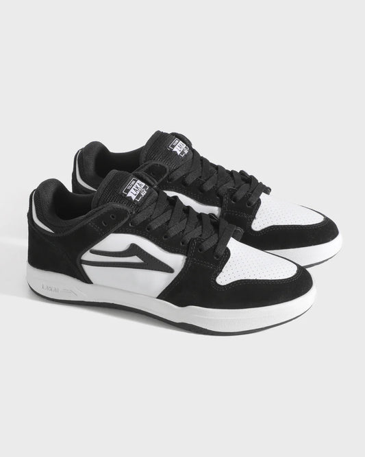 TELFORD LOW BLACK/WHITE LEATHER