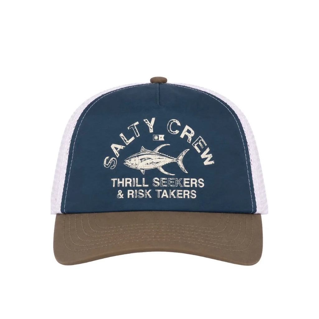 STAMPED TRUCKER DEEP OCEAN BROWN