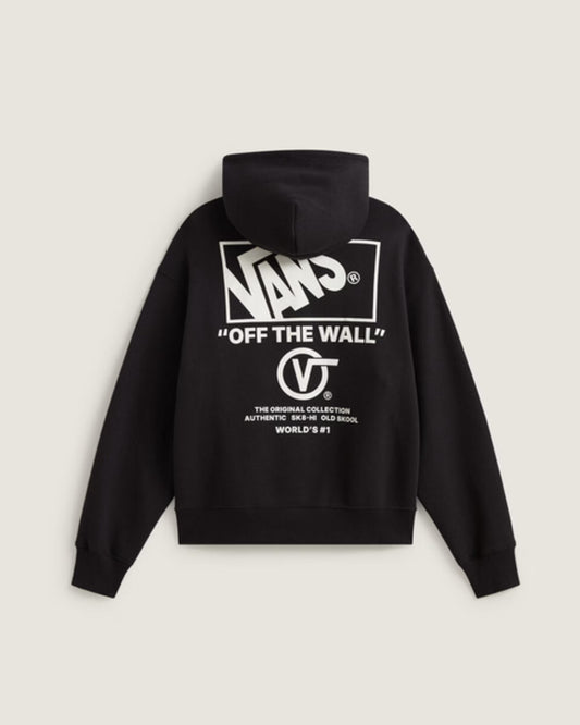 Stacked Hi Pullover Black/White