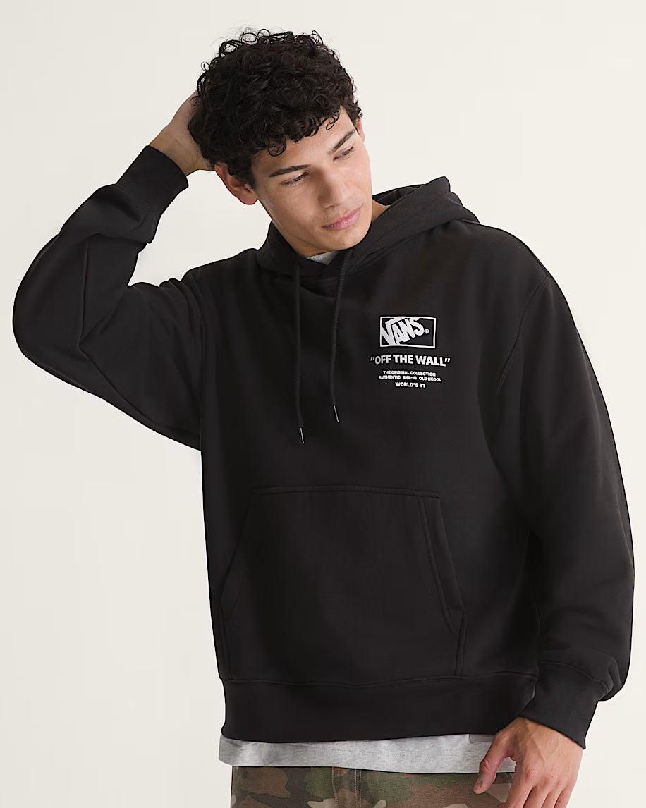 Stacked Hi Pullover Black/White