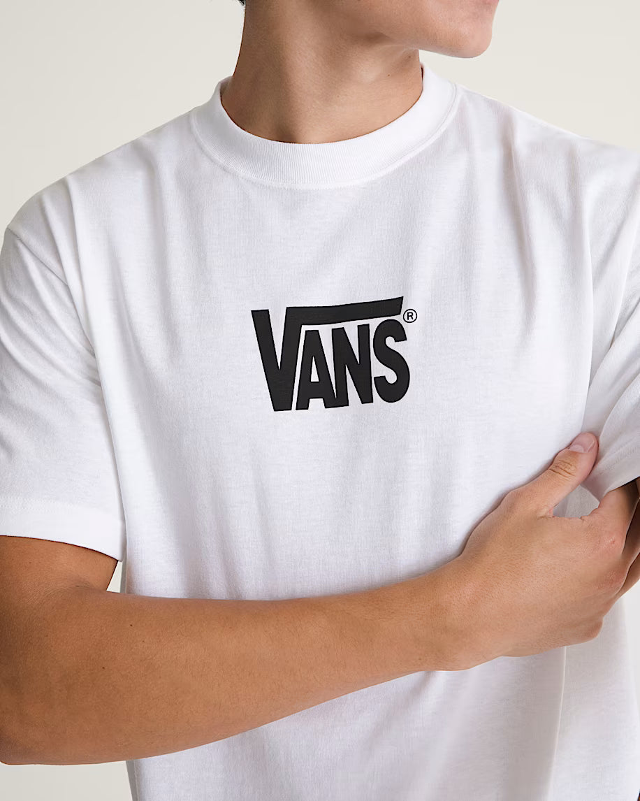 Stretch Logo SS Tee White/Black