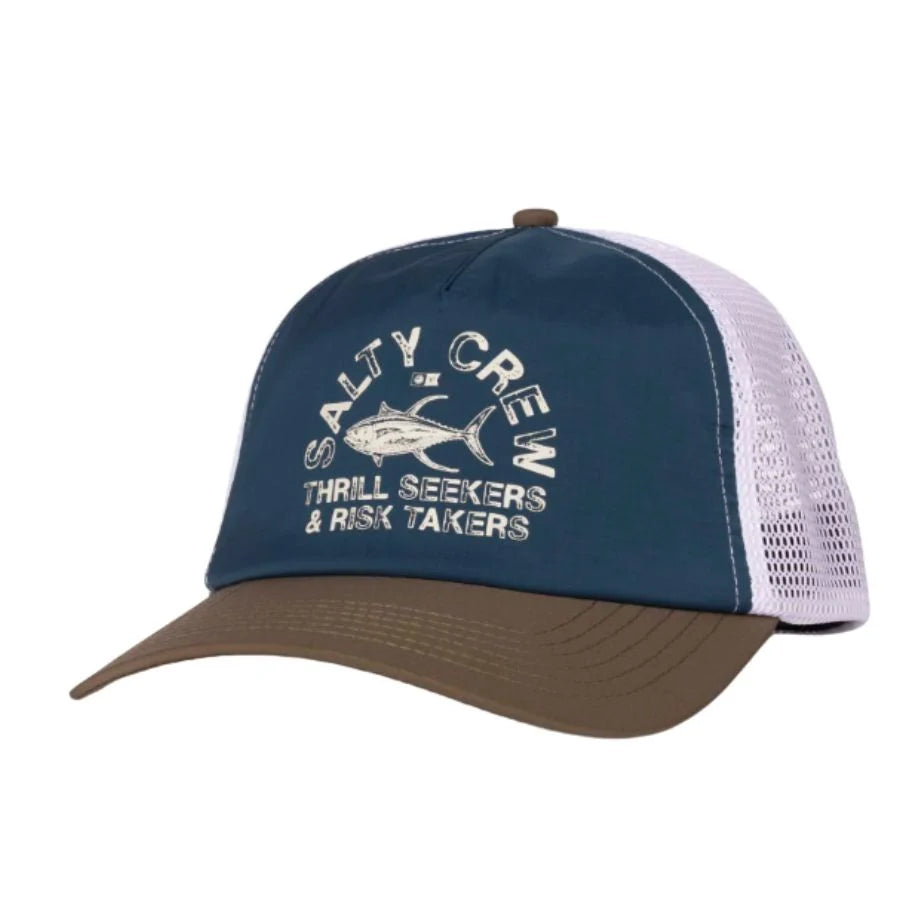 STAMPED TRUCKER DEEP OCEAN BROWN