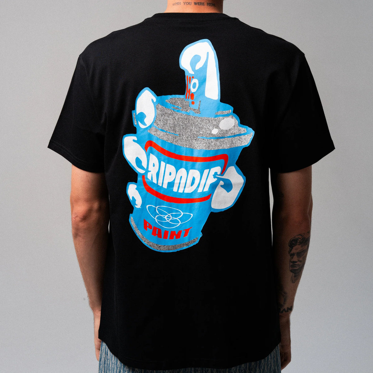 RIPNDIP PAINT TEE (BLACK)