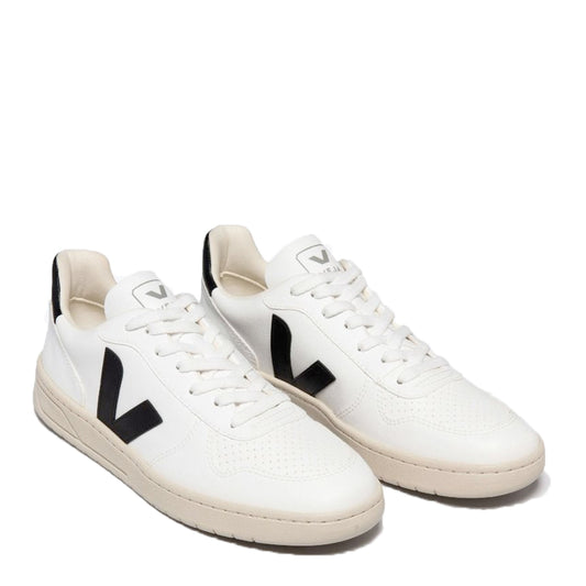 VEJA V-10 CWL WHITE BLACK