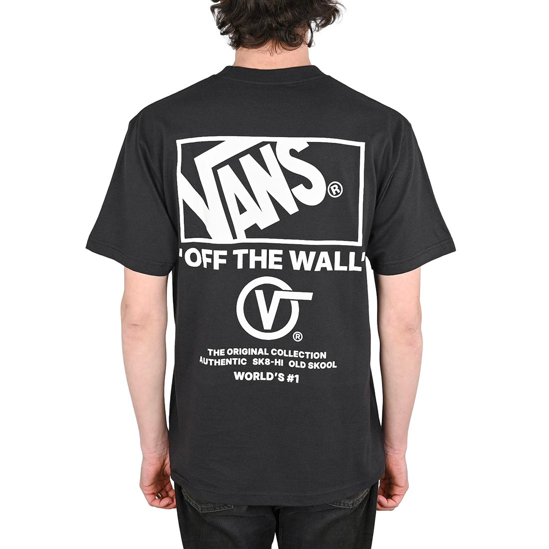 Stacked Hi SS Tee Black/White