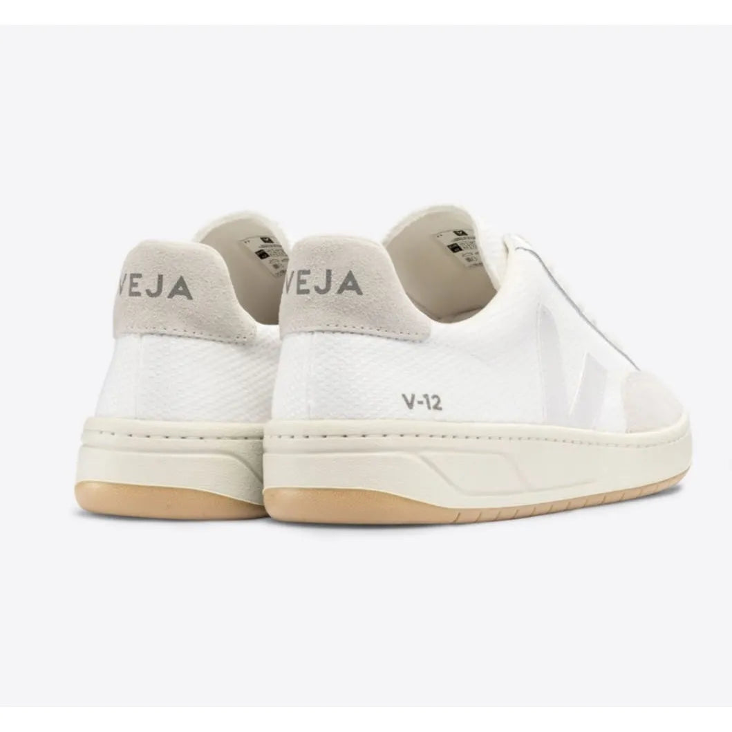 VEJA V-12 B-MESH WHITE NATURAL