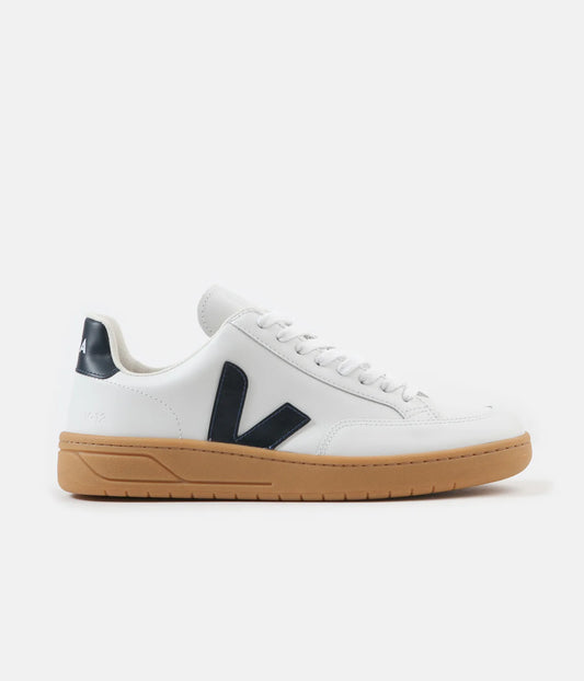 VEJA V-12 LEATH EXTRA-WHITE
