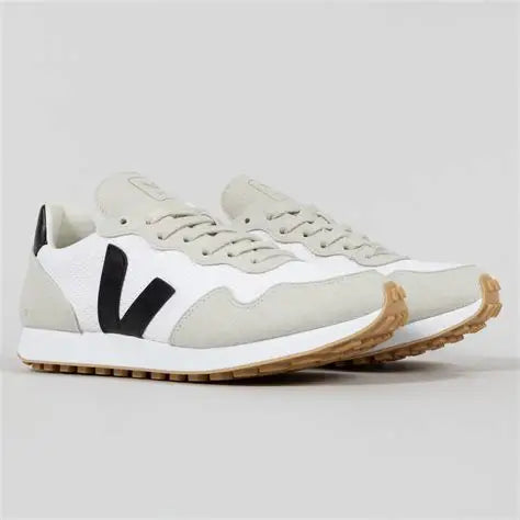 VEJA SDU REC ALVEOMESH WHITE BLACK NATURAL