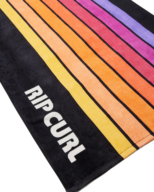 RIP CURL SUNSTASH BEACH TOWEL 90 BLACK