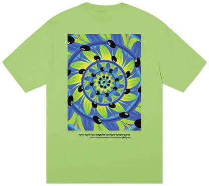 Camiseta Stussy Green Pool Psychedelic