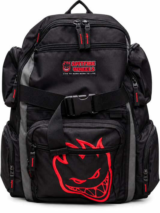 SPITFIRE BACKPACK BLACK RED