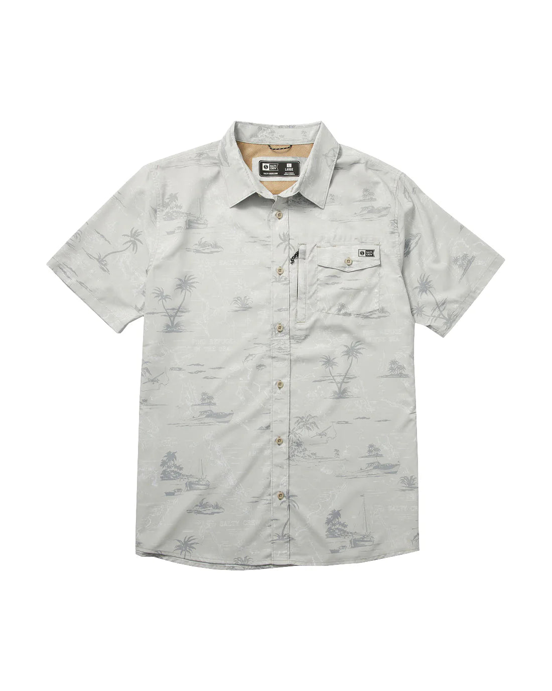 Camisa Salty Crew Seafarer ss Tech Woven