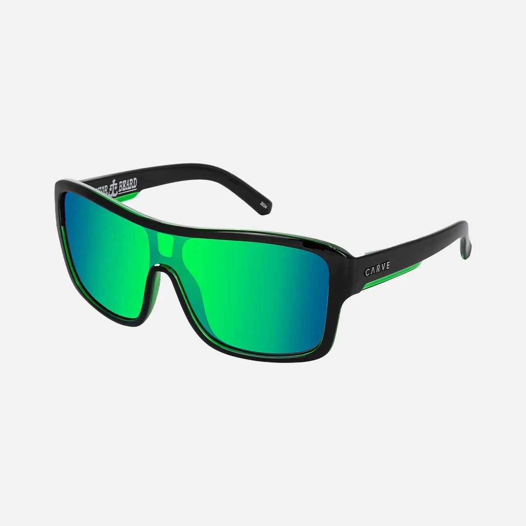 Gloss Black | Green Iridium Lens