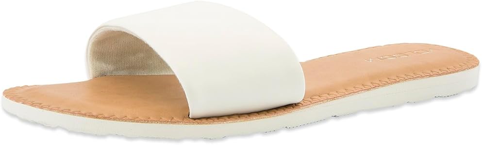 SIMPLE SLIDE SANDALS WHT
