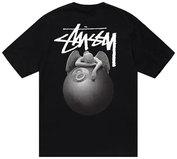 Camiseta Stussy Black Pool Angel