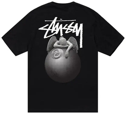 Camiseta Stussy Black Pool Angel