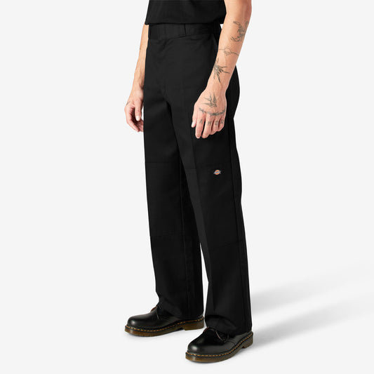 DOUBLE KNEE TWILL WORK PANT LOOSE FIT - B BLACK