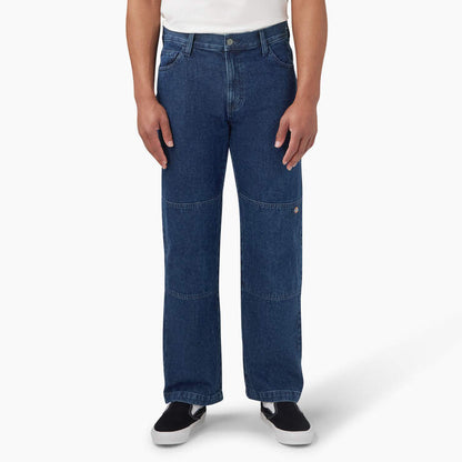 LOOSE FIT DOUBLE KNEE DENIM PANT