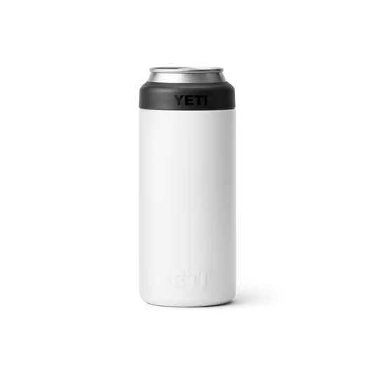 Yeti Rambler Colster White Slim Can Insulator 12 0z