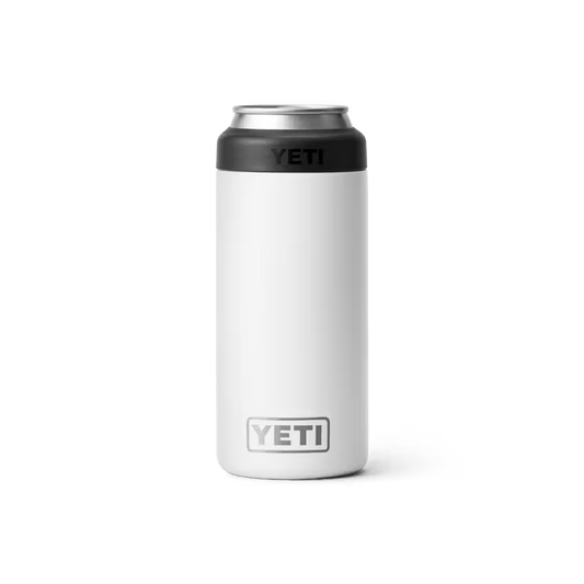 Yeti Rambler Colster White Slim Can Insulator 12 0z