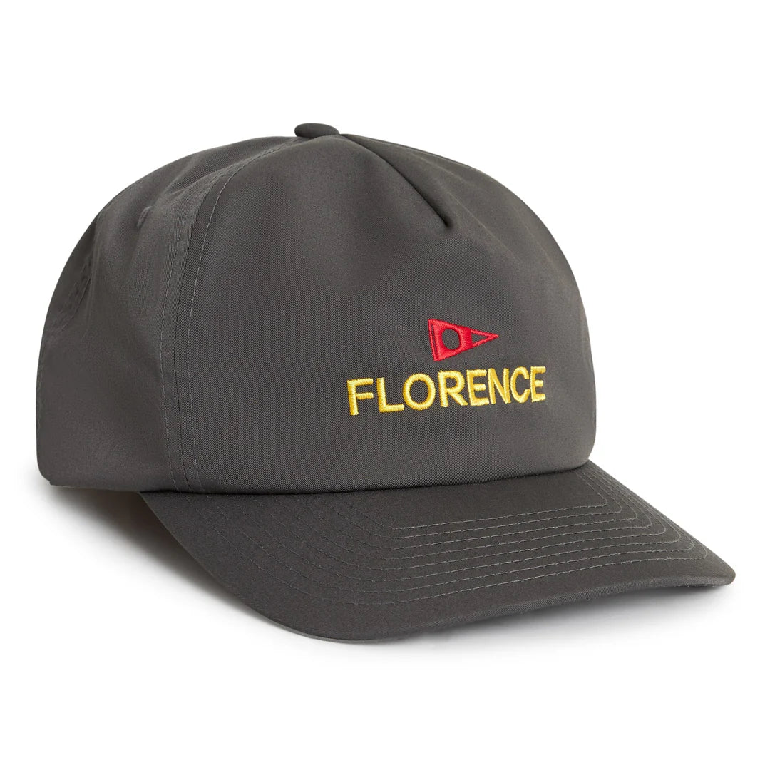 Florence M. Logo Twill Hat-Charcoal