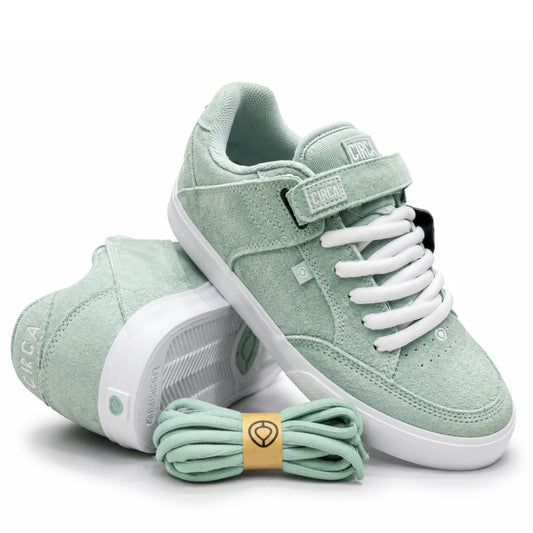 205 VULC GRAYED JADE WHITE SUEDE