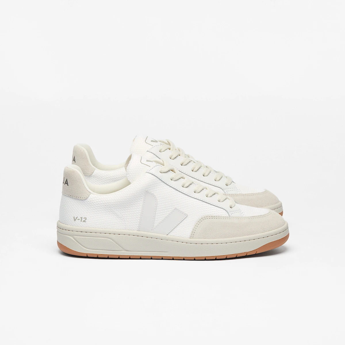VEJA V-12 B-MESH WHITE NATURAL