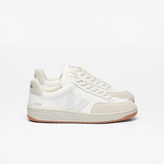 VEJA V-12 B-MESH WHITE NATURAL