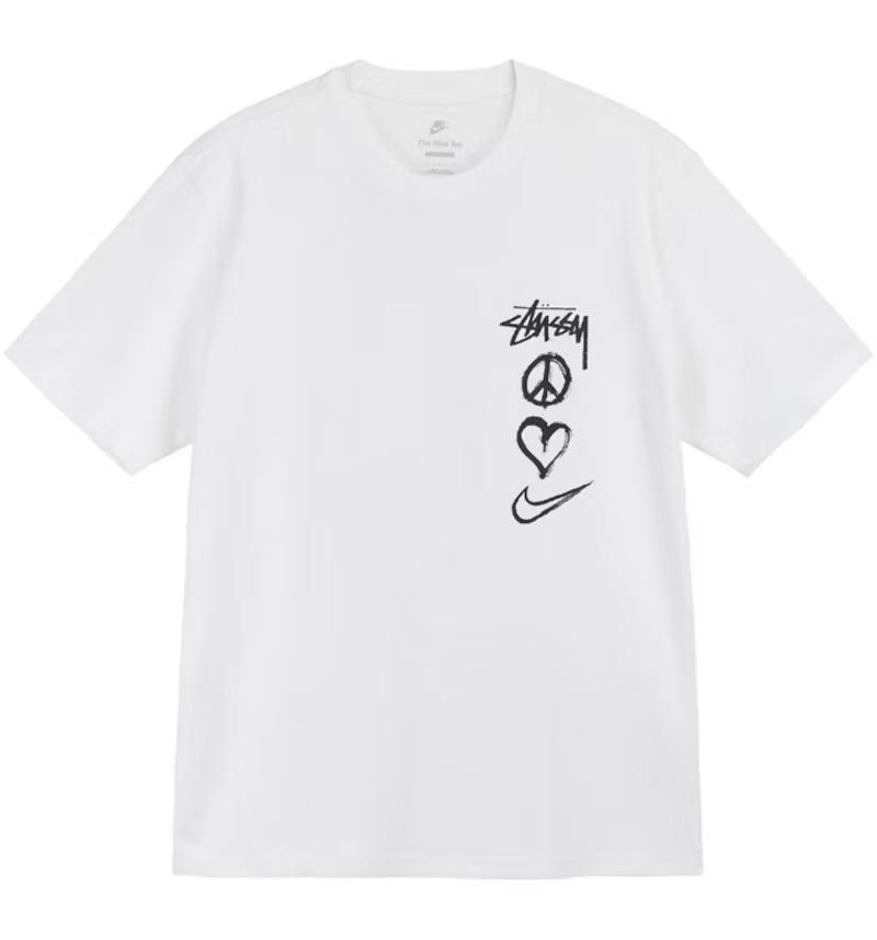 Camiseta stussy peace love and nike