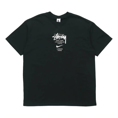 Camiseta Stussy Black NY, LA, Tokyo