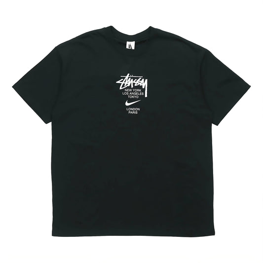 Camiseta Stussy Black NY, LA, Tokyo