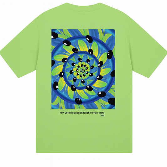 Camiseta Stussy Green Pool Psychedelic