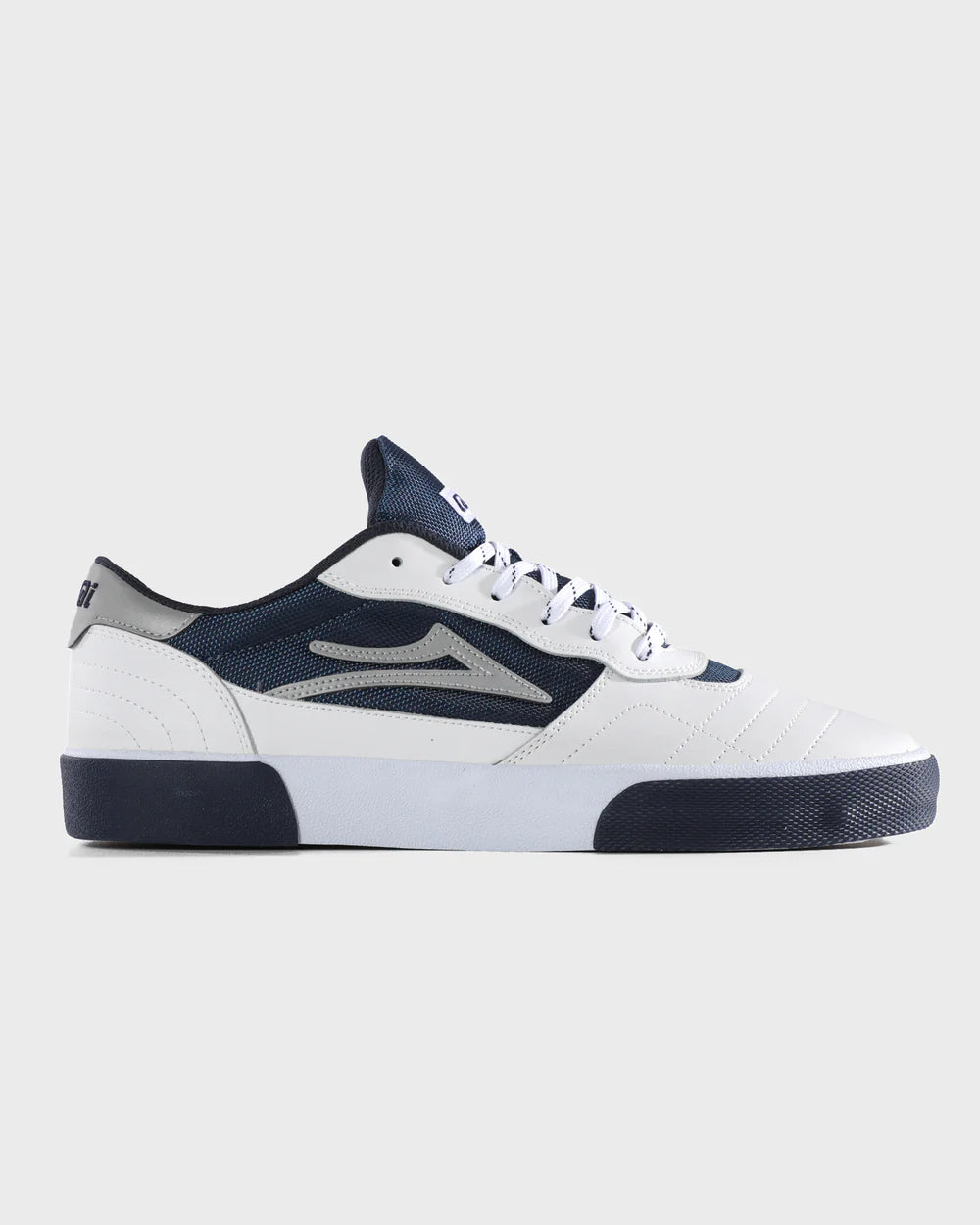CAMBRIDGE WHITE LEATHER NAVY REFLECTIVE
