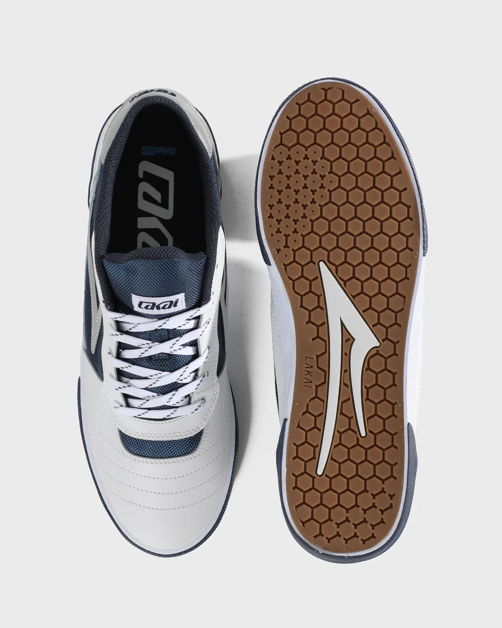 CAMBRIDGE WHITE LEATHER NAVY REFLECTIVE
