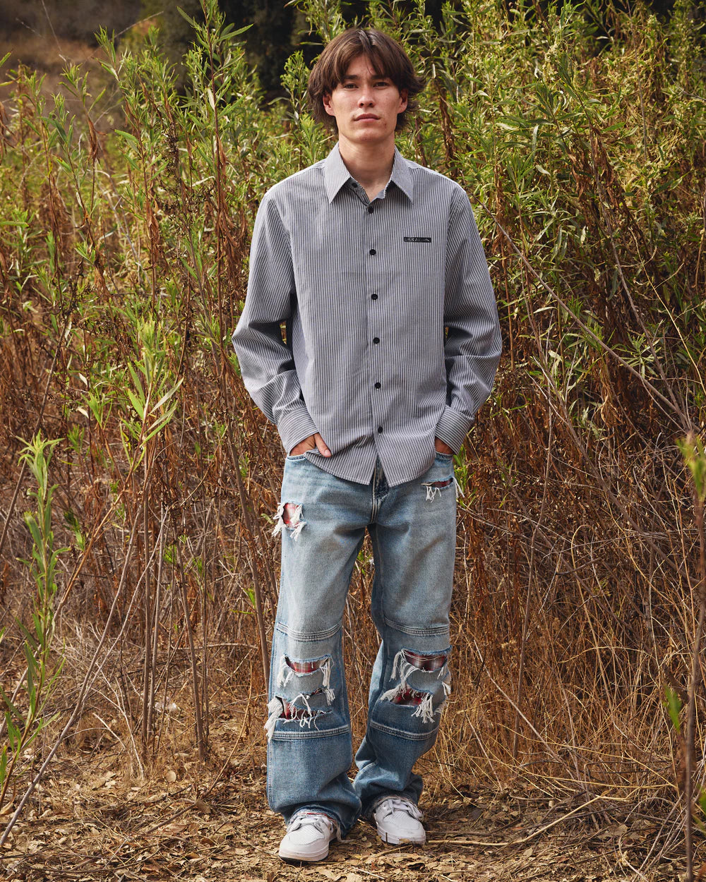 Contrast-Panel-L-S-Button-Down-Shirt