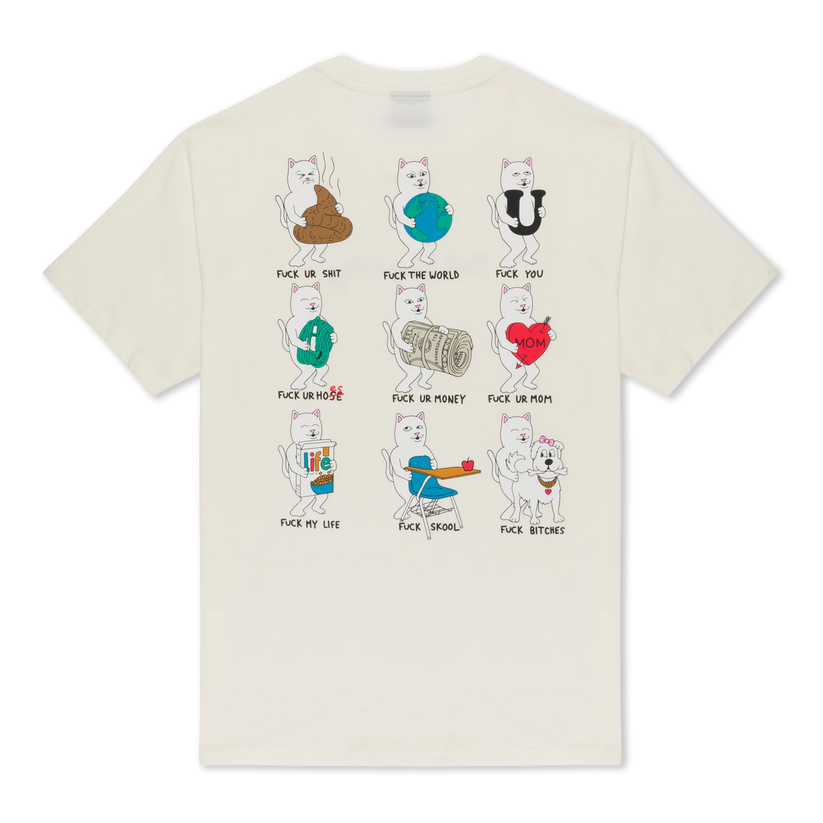 FUCK EVERYTHING TEE (BONE)