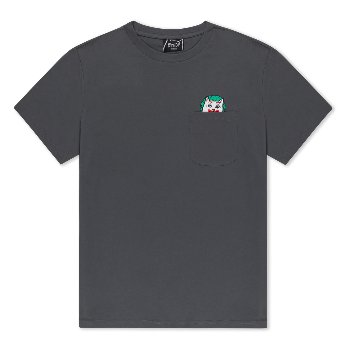 WHY SO NERMAL? POCKET TEE (CHARCOAL)