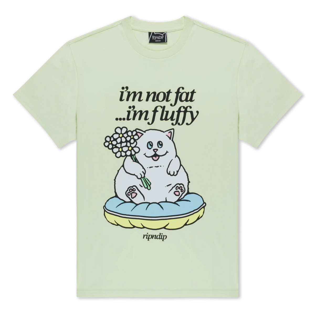 FLUFFY BABY TEE (LIGHT LIME)