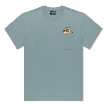 NERMAL S THOMPSON POCKET TEE (SILVER BLUE)