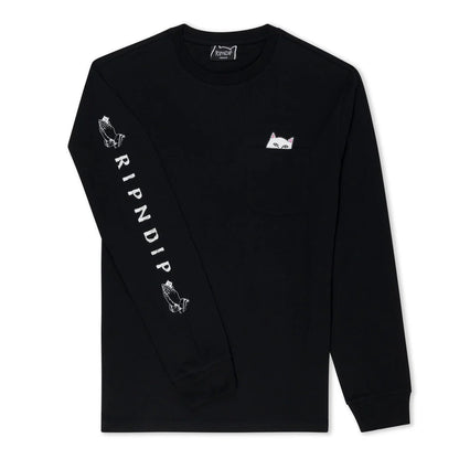 LORD NERMAL L/S POCKET TEE (BLACK)