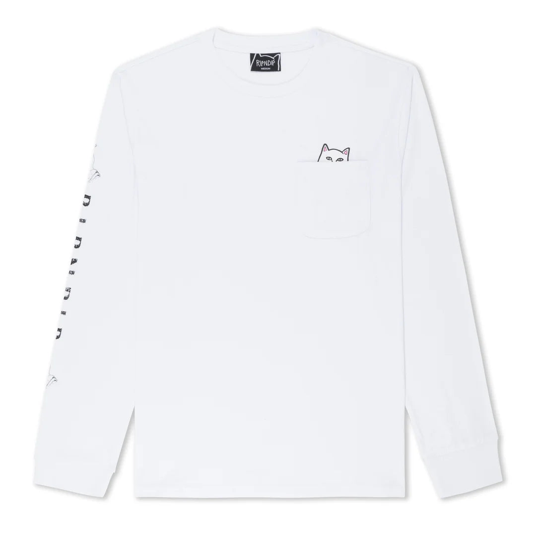 LORD NERMAL L/S POCKET TEE (WHITE)