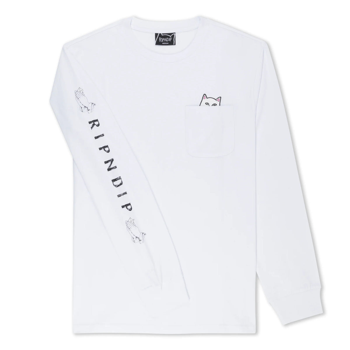 LORD NERMAL L/S POCKET TEE (WHITE)