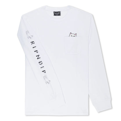 LORD NERMAL L/S POCKET TEE (WHITE)