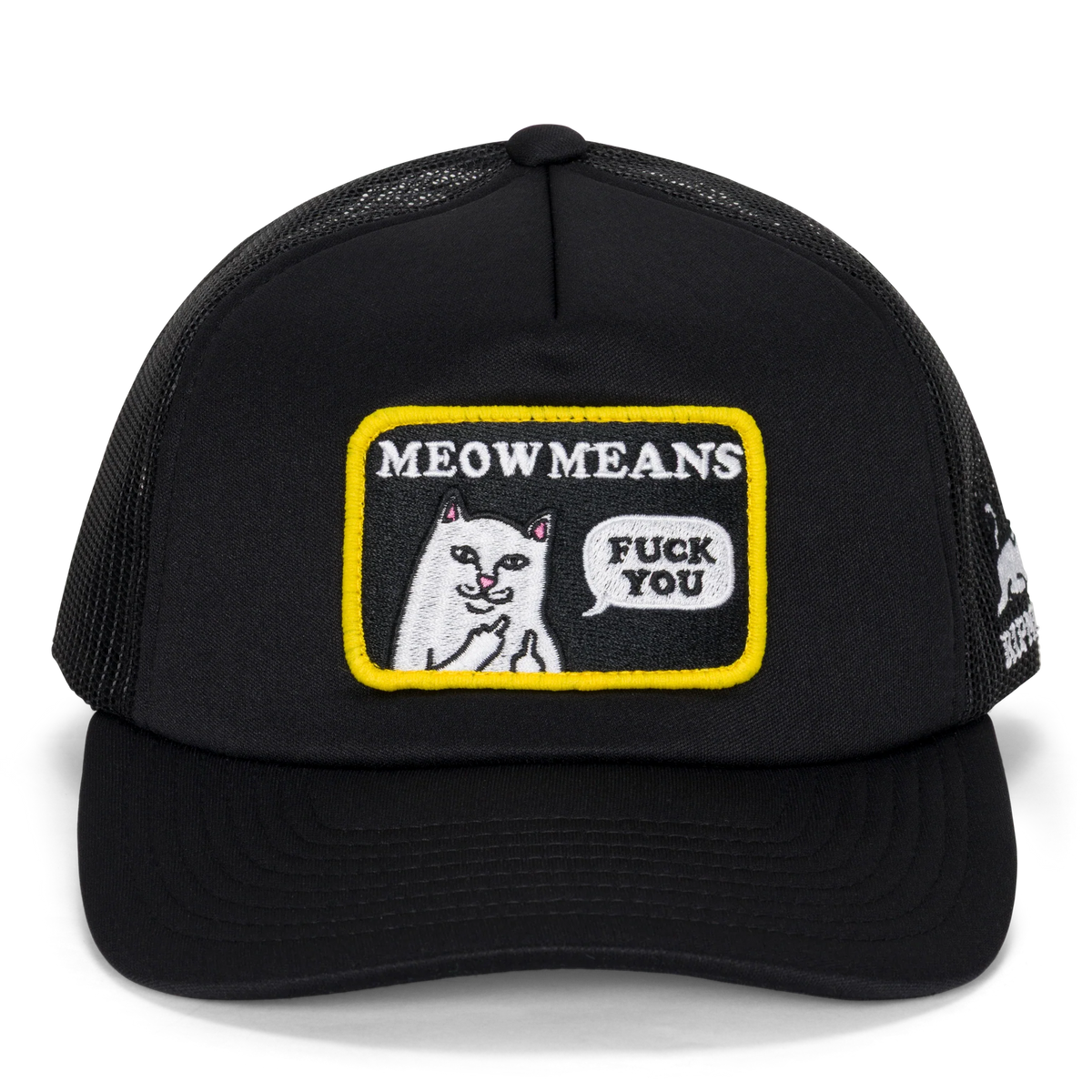 MEOW MEOW TRUCKER HAT (BLACK)