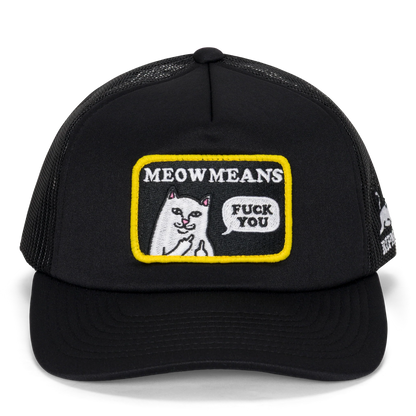 MEOW MEOW TRUCKER HAT (BLACK)